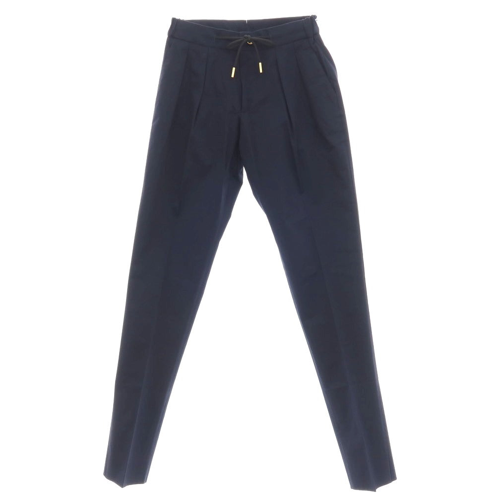【新品】ベルウィッチ BERWICH ストレッチ コットン イージースラックスパンツ ネイビー【 44 】【 状態ランクN 】【 メンズ 】