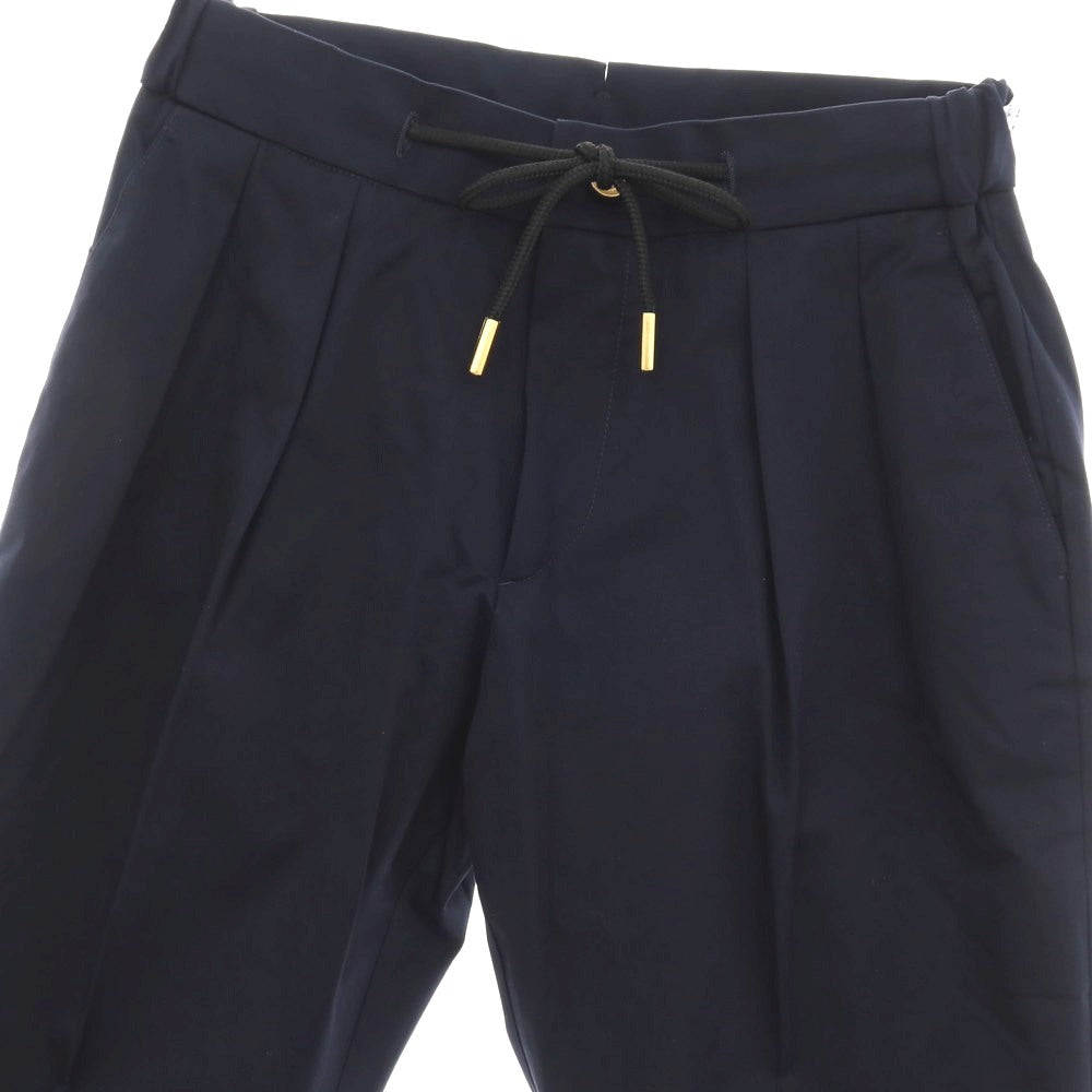 【新品】ベルウィッチ BERWICH ストレッチ コットン イージースラックスパンツ ネイビー【 44 】【 状態ランクN 】【 メンズ 】