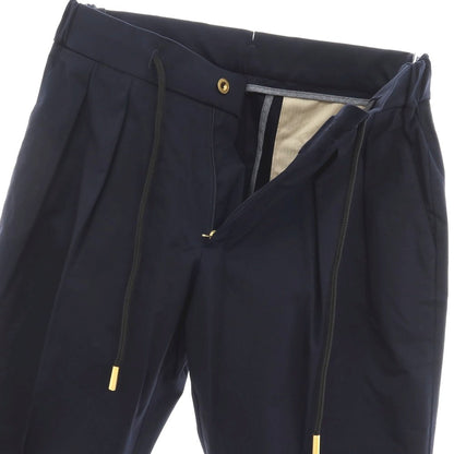 【新品】ベルウィッチ BERWICH ストレッチ コットン イージースラックスパンツ ネイビー【 44 】【 状態ランクN 】【 メンズ 】