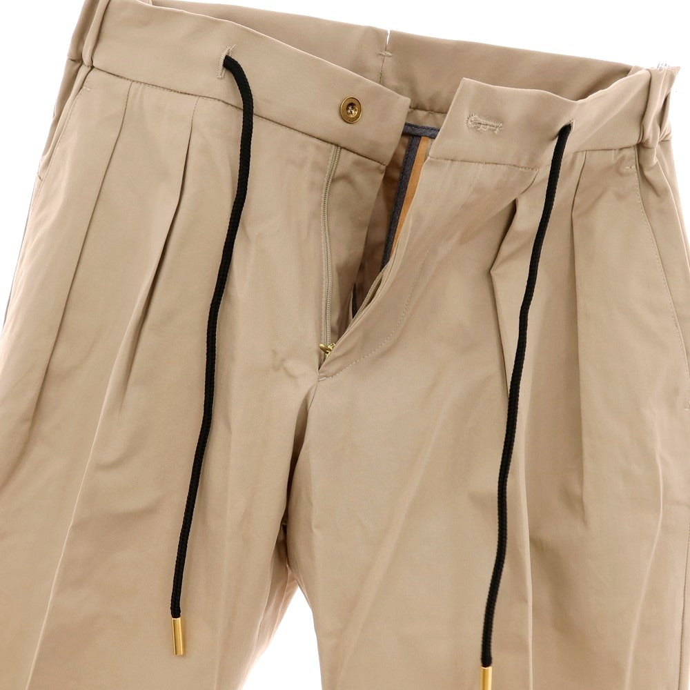 【新品】ベルウィッチ BERWICH ストレッチ コットン イージースラックスパンツ ベージュ【 42 】【 状態ランクN 】【 メンズ 】