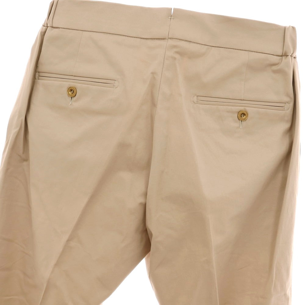 【新品】ベルウィッチ BERWICH ストレッチ コットン イージースラックスパンツ ベージュ【 46 】【 状態ランクN 】【 メンズ 】