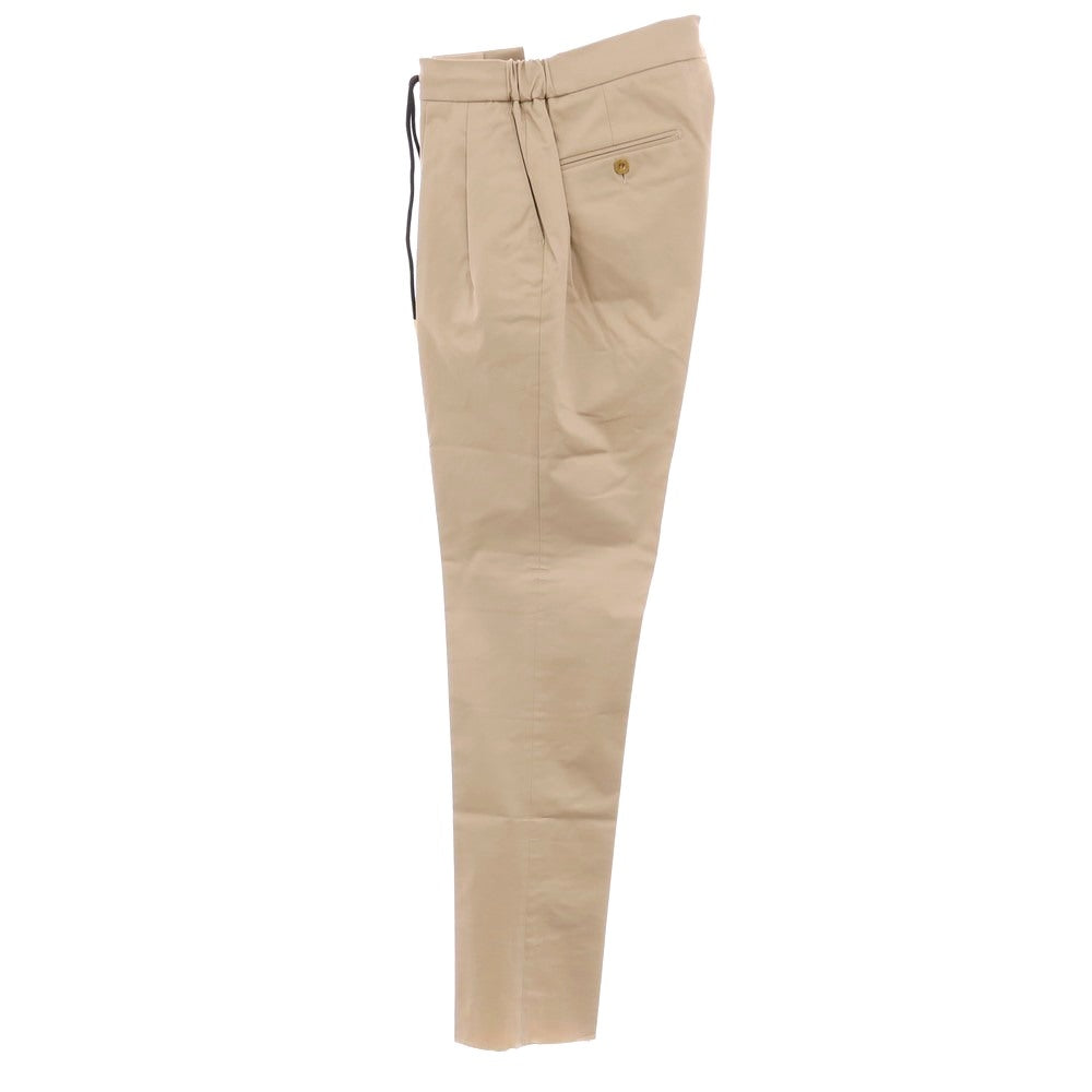 【新品】ベルウィッチ BERWICH ストレッチ コットン イージースラックスパンツ ベージュ【 46 】【 状態ランクN 】【 メンズ 】