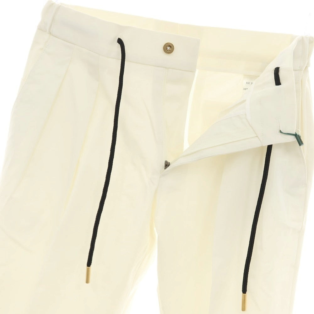 【新品】ベルウィッチ BERWICH ストレッチ コットン イージースラックスパンツ オフホワイト【 44 】【 状態ランクN 】【 メンズ 】