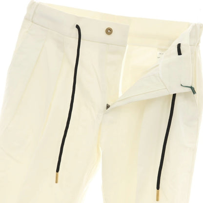 【新品】ベルウィッチ BERWICH ストレッチ コットン イージースラックスパンツ オフホワイト【 44 】【 状態ランクN 】【 メンズ 】