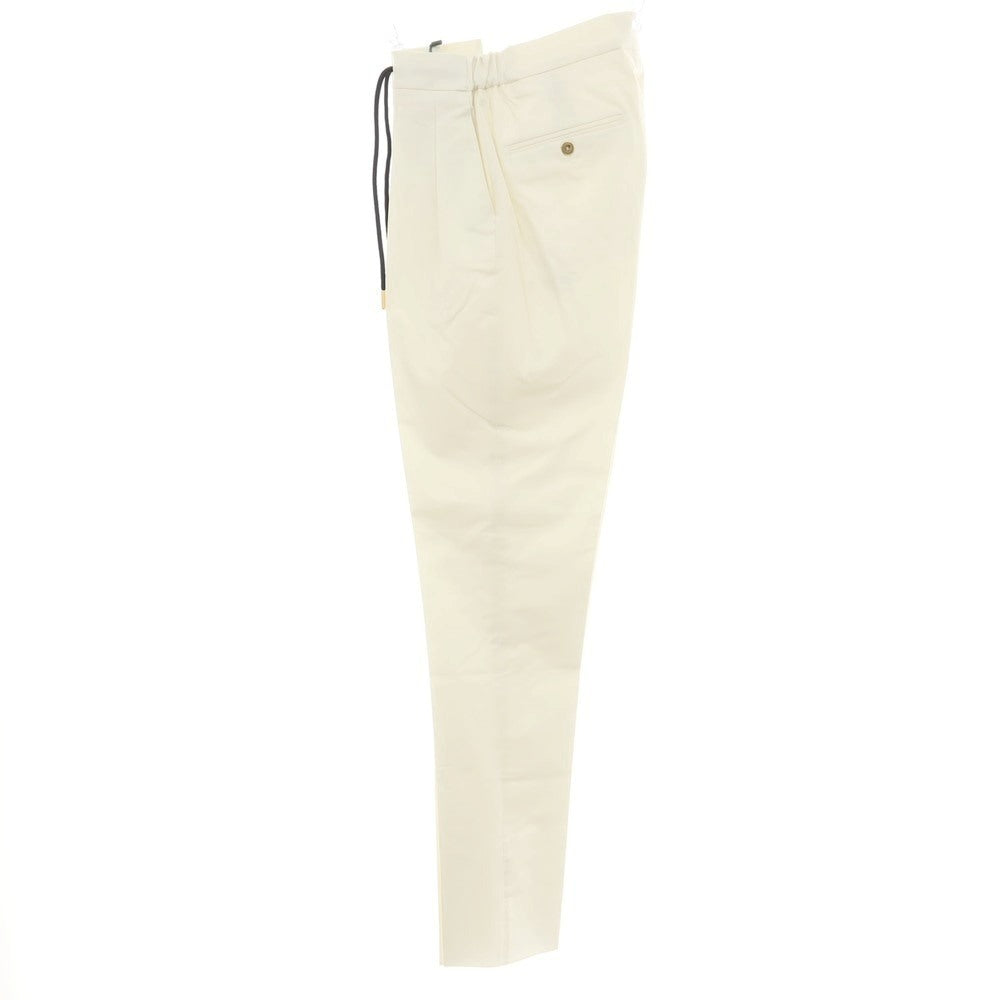 【新品】ベルウィッチ BERWICH ストレッチ コットン イージースラックスパンツ オフホワイト【 44 】【 状態ランクN 】【 メンズ 】