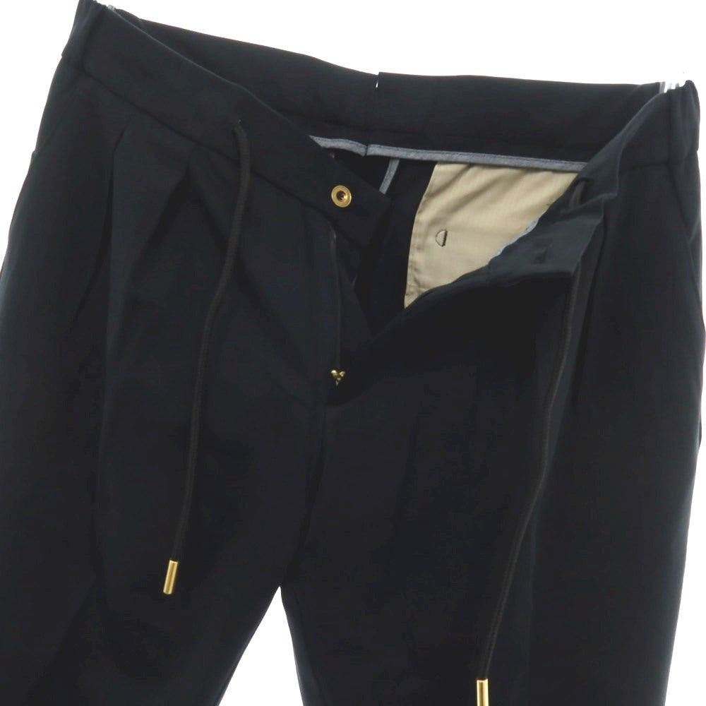 【新品】ベルウィッチ BERWICH レーヨンナイロン ジャージー イージースラックスパンツ ブラック【 48 】【 状態ランクN 】【 メンズ 】