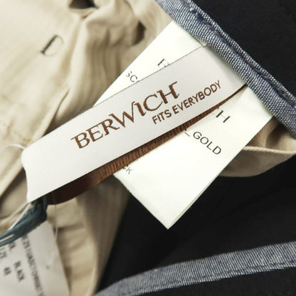 【新品】ベルウィッチ BERWICH レーヨンナイロン ジャージー イージースラックスパンツ ブラック【 48 】【 状態ランクN 】【 メンズ 】