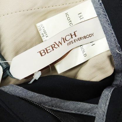 【新品】ベルウィッチ BERWICH レーヨンナイロン ジャージー イージースラックスパンツ ブラック【 50 】【 状態ランクN 】【 メンズ 】