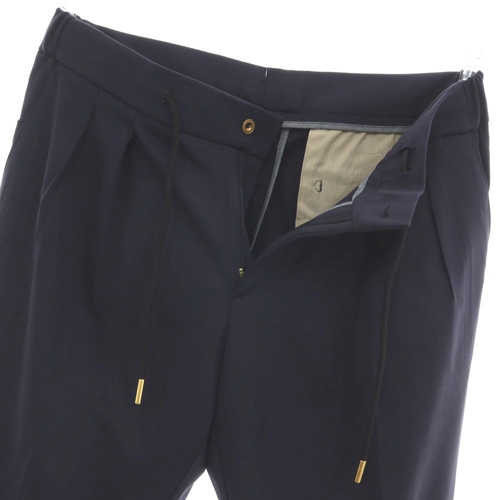 【新品】ベルウィッチ BERWICH レーヨンナイロン ジャージー イージースラックスパンツ ネイビー【 50 】【 状態ランクN 】【 メンズ 】