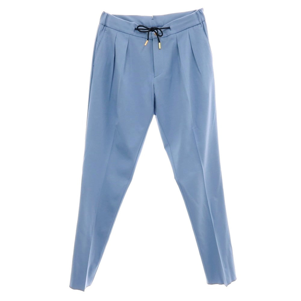 【新品】ベルウィッチ BERWICH レーヨンナイロン ジャージー イージースラックスパンツ ライトブルー【 44 】【 状態ランクN 】【 メンズ 】