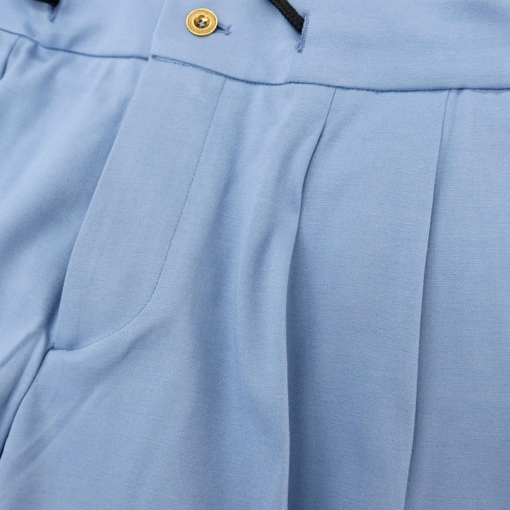 【新品アウトレット】ベルウィッチ BERWICH レーヨンナイロン ジャージー イージースラックスパンツ ライトブルー【 48 】【 状態ランクN- 】【 メンズ 】