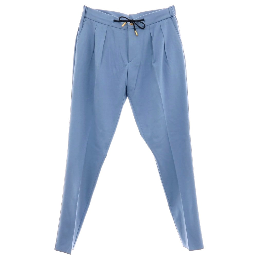 【新品】ベルウィッチ BERWICH レーヨンナイロン ジャージー イージースラックスパンツ ライトブルー【 50 】【 状態ランクN 】【 メンズ 】