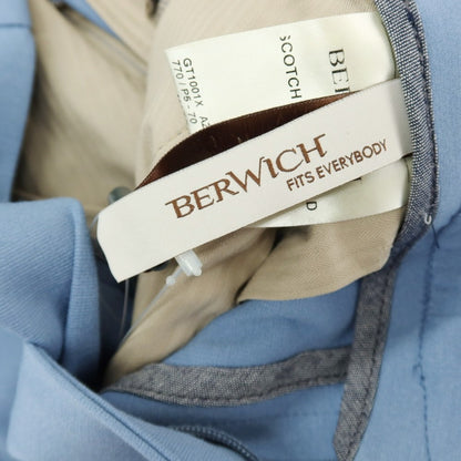 【新品】ベルウィッチ BERWICH レーヨンナイロン ジャージー イージースラックスパンツ ライトブルー【 50 】【 状態ランクN 】【 メンズ 】