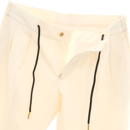 【新品】ベルウィッチ BERWICH レーヨンナイロン ジャージー イージースラックスパンツ アイボリー【 48 】【 状態ランクN 】【 メンズ 】