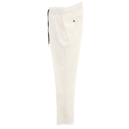 【新品アウトレット】ベルウィッチ BERWICH レーヨンナイロン ジャージー イージースラックスパンツ ホワイト【 44 】【 状態ランクN- 】【 メンズ 】