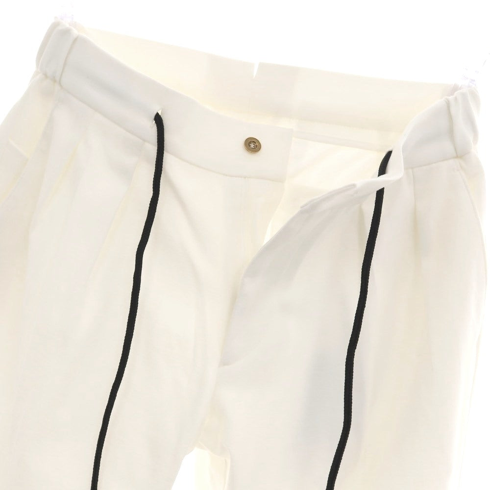 【新品アウトレット】ベルウィッチ BERWICH レーヨンナイロン ジャージー イージースラックスパンツ ホワイト【 46 】【 状態ランクN- 】【 メンズ 】