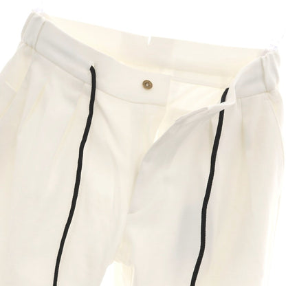 【新品アウトレット】ベルウィッチ BERWICH レーヨンナイロン ジャージー イージースラックスパンツ ホワイト【 46 】【 状態ランクN- 】【 メンズ 】