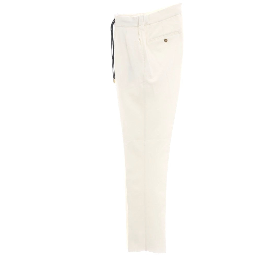 【新品アウトレット】ベルウィッチ BERWICH レーヨンナイロン ジャージー イージースラックスパンツ ホワイト【 48 】【 状態ランクN- 】【 メンズ 】