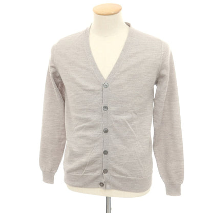 【中古】ザノーネ ZANONE ハイゲージ ウール カーディガン ライトグレー【 44 】【 状態ランクB 】【 メンズ 】