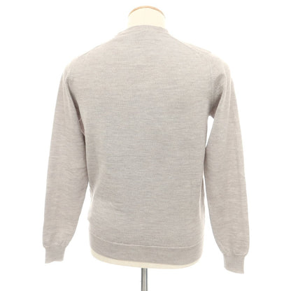 【中古】ザノーネ ZANONE ハイゲージ ウール カーディガン ライトグレー【 44 】【 状態ランクB 】【 メンズ 】