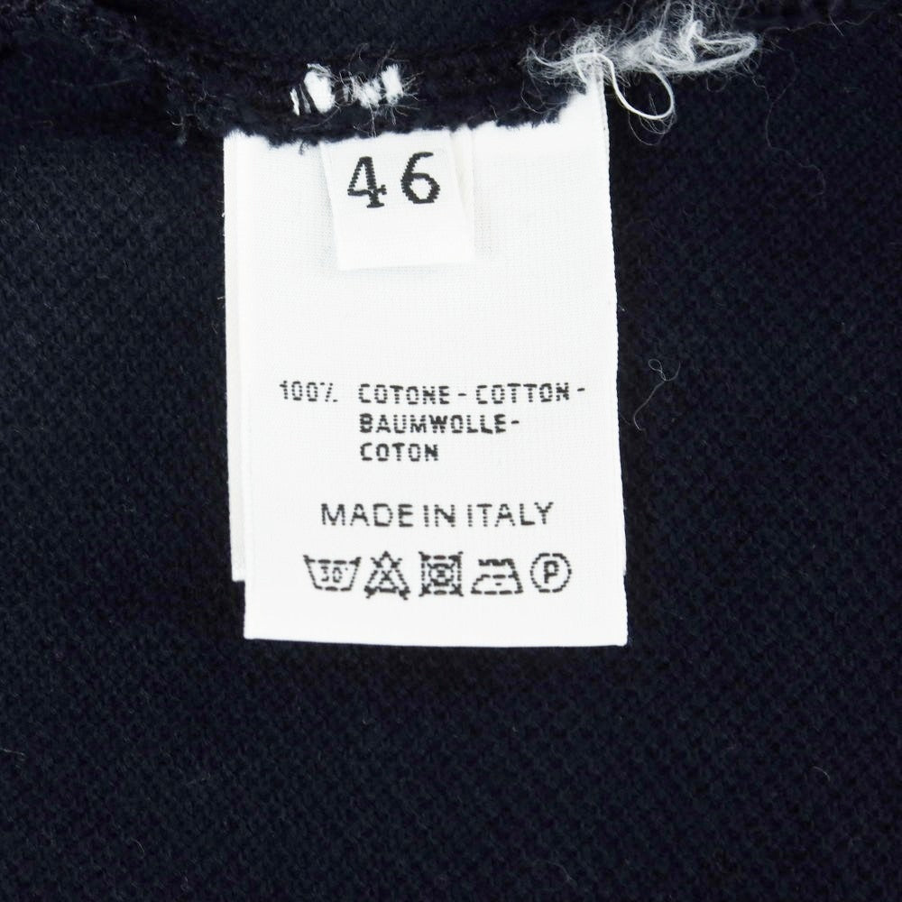【中古】クルチアーニ CRUCIANI 鹿の子コットン 半袖ポロシャツ ネイビー【 46 】【 状態ランクB 】【 メンズ 】