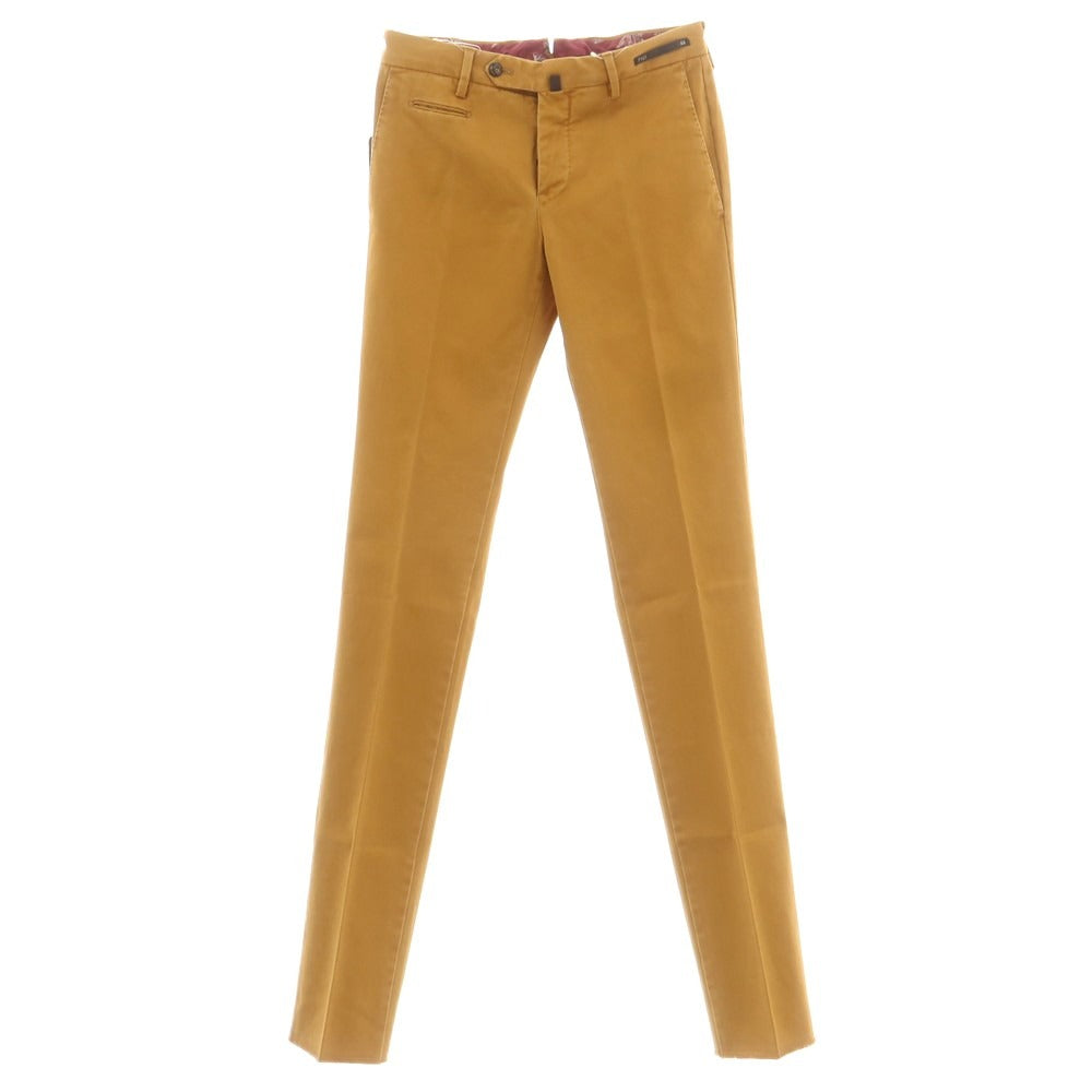 【中古】ピーティーゼロウーノ PT01 Megeve ストレッチ コットン カジュアルスラックスパンツ マスタード【 44 】【 状態ランクB 】【 メンズ 】