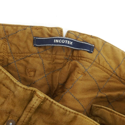 【中古】インコテックス INCOTEX ストレッチ コットン モールスキン 5ポケットパンツ カーキブラウン【 29 】【 状態ランクC 】【 メンズ 】