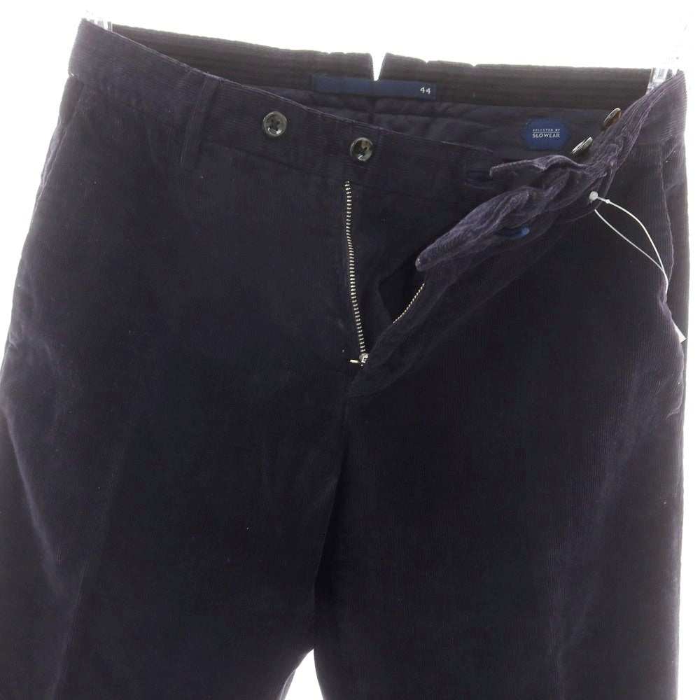 【中古】インコテックス INCOTEX ストレッチ コットン コーデュロイパンツ ネイビー【 44 】【 状態ランクC 】【 メンズ 】