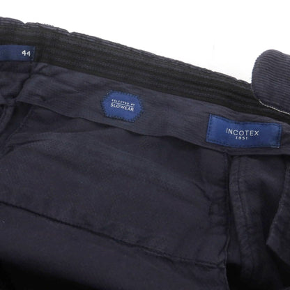 【中古】インコテックス INCOTEX ストレッチ コットン コーデュロイパンツ ネイビー【 44 】【 状態ランクC 】【 メンズ 】