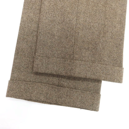 【中古】エディフィス EDIFICE ストレッチ ウールナイロン ドレススラックスパンツ ブラウン【 42 】【 状態ランクC 】【 メンズ 】