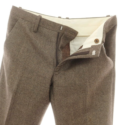 【中古】エディフィス EDIFICE ストレッチ ウールナイロン ドレススラックスパンツ ブラウン【 42 】【 状態ランクC 】【 メンズ 】