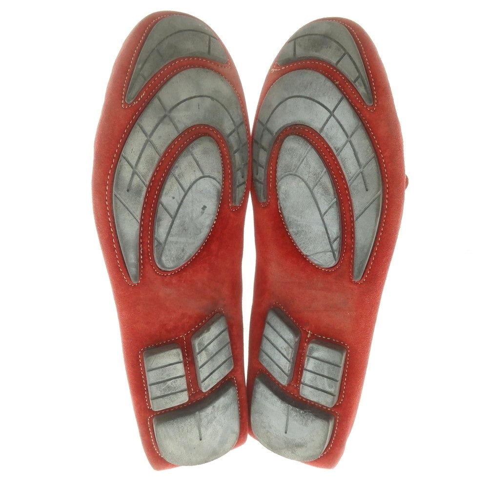 【中古】ステファノガンバ STEFANO GAMBA スエード ドライビングシューズ レッド【 40 】【 状態ランクC 】【 メンズ 】