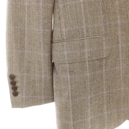 【中古】ルシック Le Chic ウール チェック テーラードジャケット ブラックxベージュ【 A7 】【 状態ランクB 】【 メンズ 】