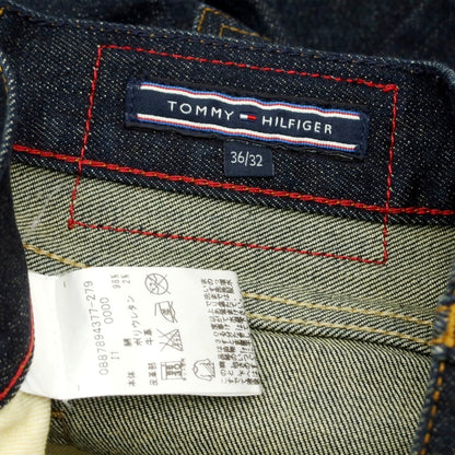 【中古】トミーヒルフィガー TOMMY HILFIGER ストレッチ コットン ジーンズ デニムパンツ ネイビー【 36 】【 状態ランクC 】【 メンズ 】