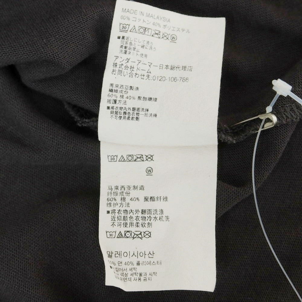 【中古】アンダーアーマー UNDER ARMOUR × CURRY コットンポリエステル 半袖Ｔシャツ グレー【 サイズXL 】【 状態ランクB 】【 メンズ 】 [DPD]