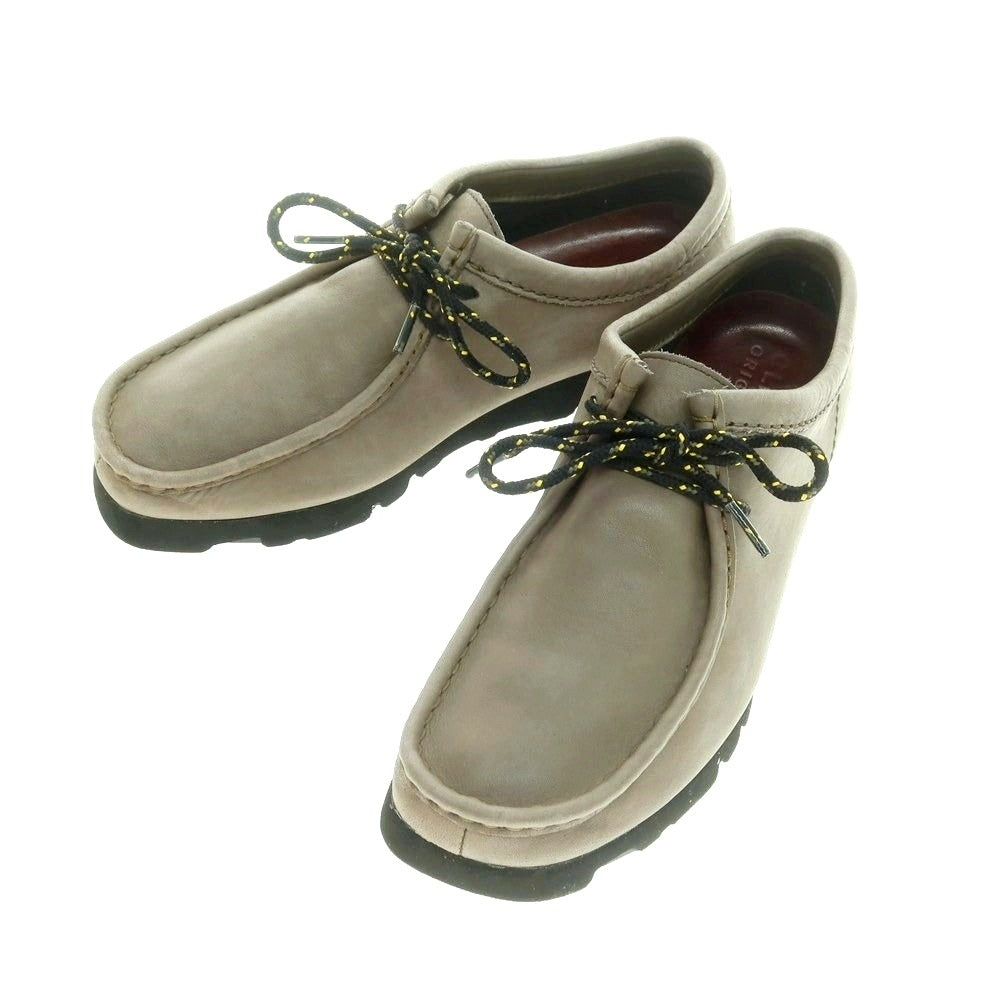 【中古】クラークス Clarks Wallabee GTX ゴアテックス ワラビーシューズ カーキ系【 6 1/2 】【 状態ランクB 】【 メンズ 】 [BPD]