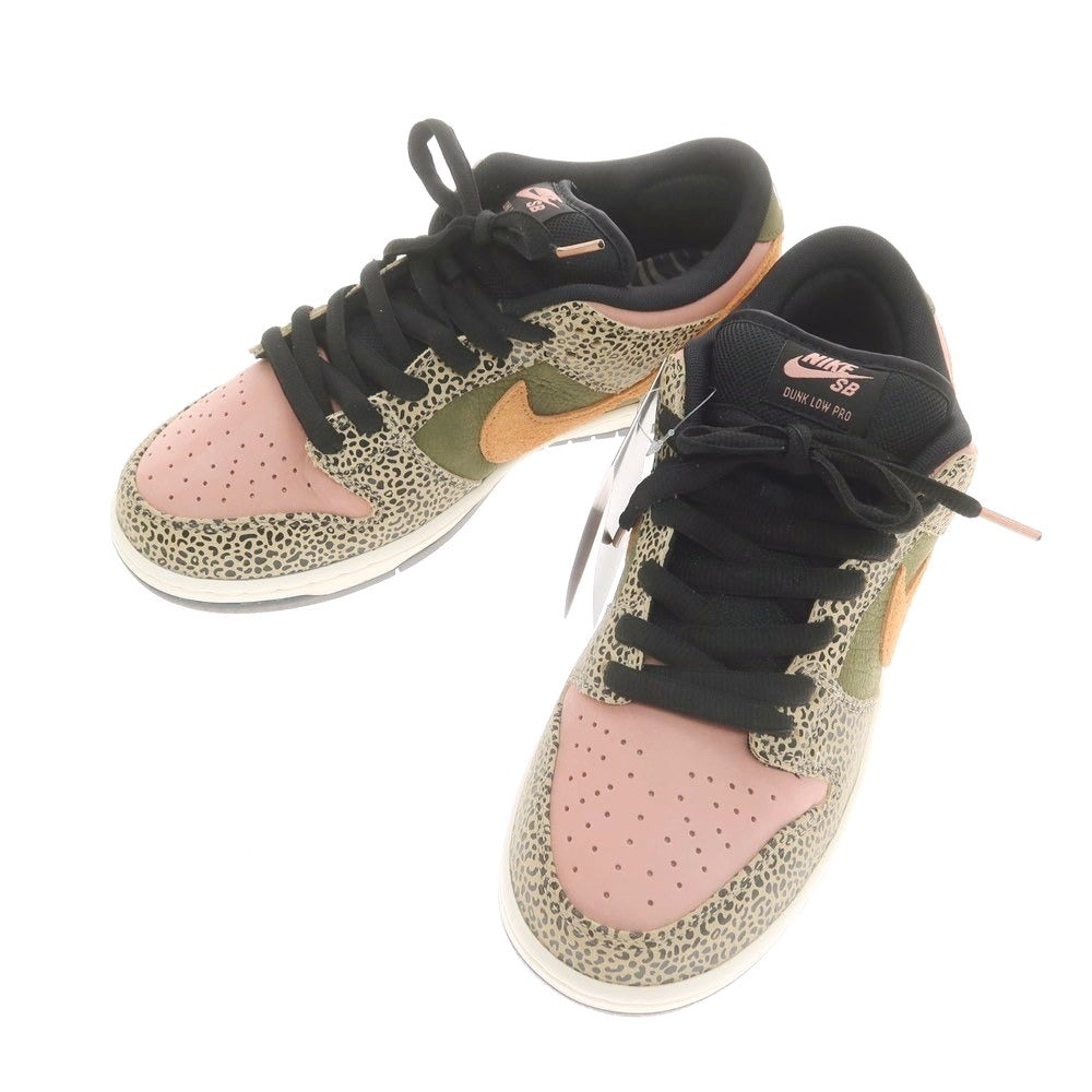 【中古】【未使用】ナイキ NIKE x Arts-Rec Skateshop SB DUNK LOW スニーカー ピンクxカーキ系【 28 】【 状態ランクS 】【 メンズ 】