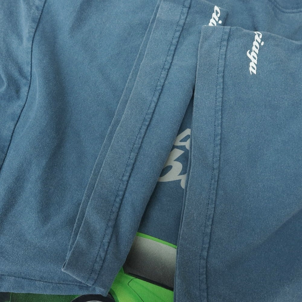 【中古】バレンシアガ BALENCIAGA × Automobili Lamborghini 2025年秋冬 半袖Ｔシャツ ブルー系【サイズ4】【 状態ランクC 】【 メンズ 】 [EPD]
