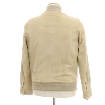 【中古】チンクアンタ Cinquanta ラムレザースエード ヴァルスタリーノブルゾン ベージュ【 42 】【 状態ランクC 】【 メンズ 】