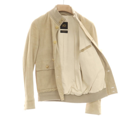 【中古】チンクアンタ Cinquanta ラムレザースエード ヴァルスタリーノブルゾン ベージュ【 42 】【 状態ランクC 】【 メンズ 】