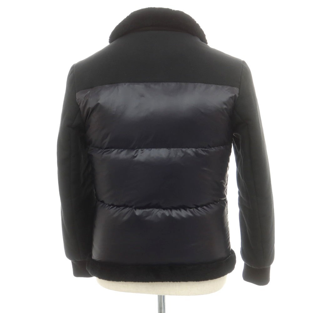 【中古】エンメティ EMMETI ナイロン ムートン ダウンジャケット ブラック【 46 】【 状態ランクB 】【 メンズ 】