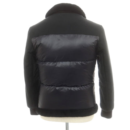 【中古】エンメティ EMMETI ナイロン ムートン ダウンジャケット ブラック【 46 】【 状態ランクB 】【 メンズ 】