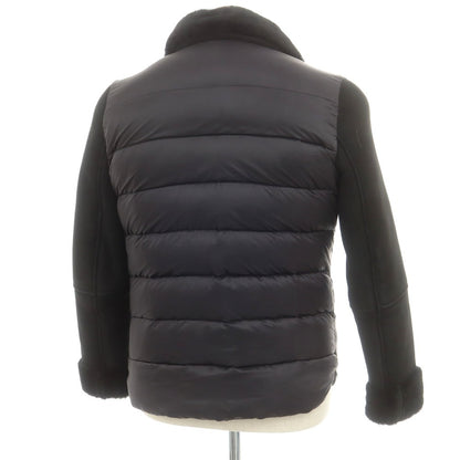 【中古】エンメティ EMMETI ナイロン ムートン ダウンジャケット ブラック【 46 】【 状態ランクB 】【 メンズ 】