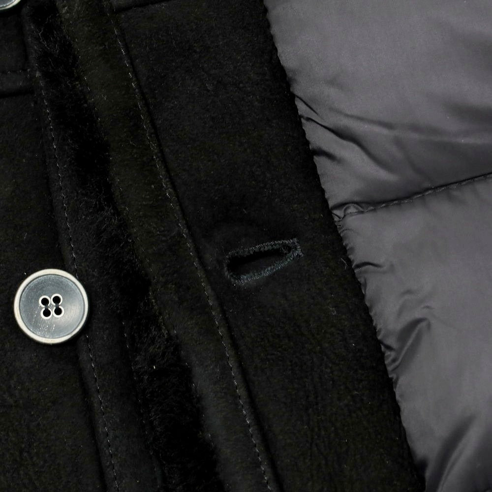 【中古】エンメティ EMMETI ナイロン ムートン ダウンジャケット ブラック【 46 】【 状態ランクB 】【 メンズ 】