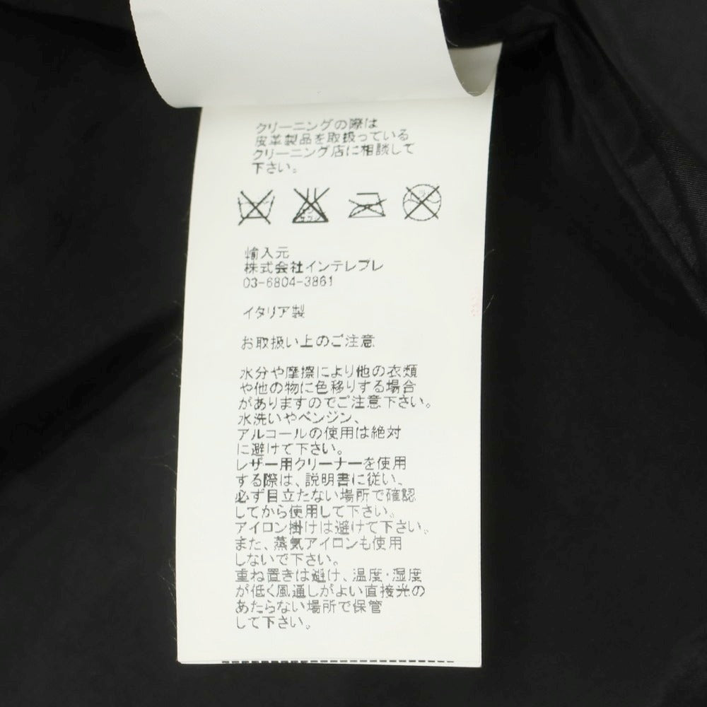 【中古】エンメティ EMMETI ナイロン ムートン ダウンジャケット ブラック【 サイズ46 】【 状態ランクB 】【 メンズ 】 [CPD]