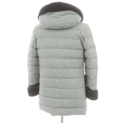 【中古】エンメティ EMMETI コットン ムートン ダウンダッフルコート グレー【 46 】【 状態ランクC 】【 メンズ 】