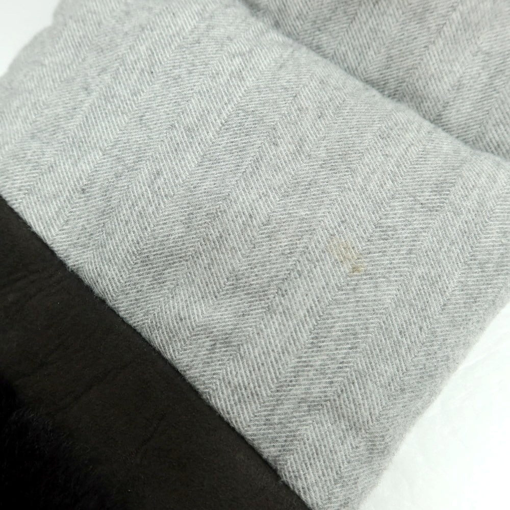 【中古】エンメティ EMMETI コットン ムートン ダウンダッフルコート グレー【 サイズ46 】【 状態ランクC 】【 メンズ 】 [CPD]