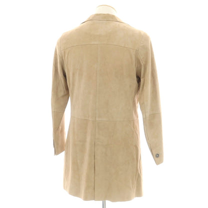 【中古】エンメティ EMMETI ゴートスキンスエード チェスターフィールドコート ベージュ【 44 】【 状態ランクC 】【 メンズ 】