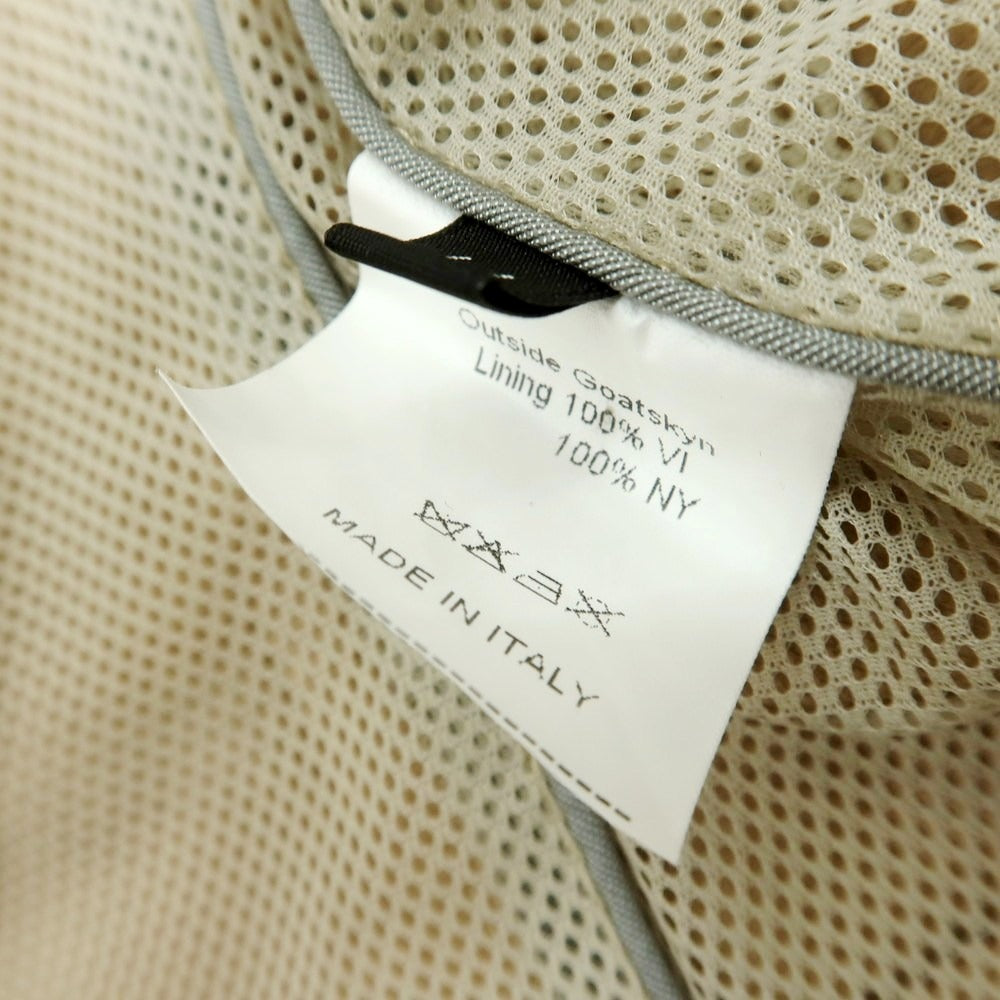 【中古】エンメティ EMMETI ゴートスキンスエード チェスターフィールドコート ベージュ【 44 】【 状態ランクC 】【 メンズ 】