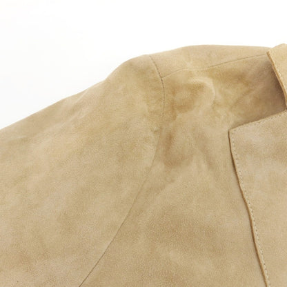 【中古】エンメティ EMMETI ゴートスキンスエード チェスターフィールドコート ベージュ【 44 】【 状態ランクC 】【 メンズ 】